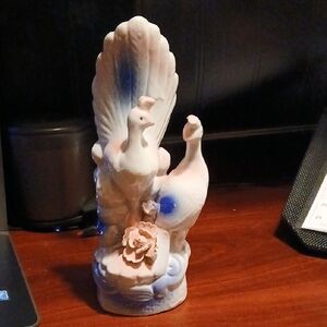 Source Unknown Ceramic Bird Figurine - Pink and Blue